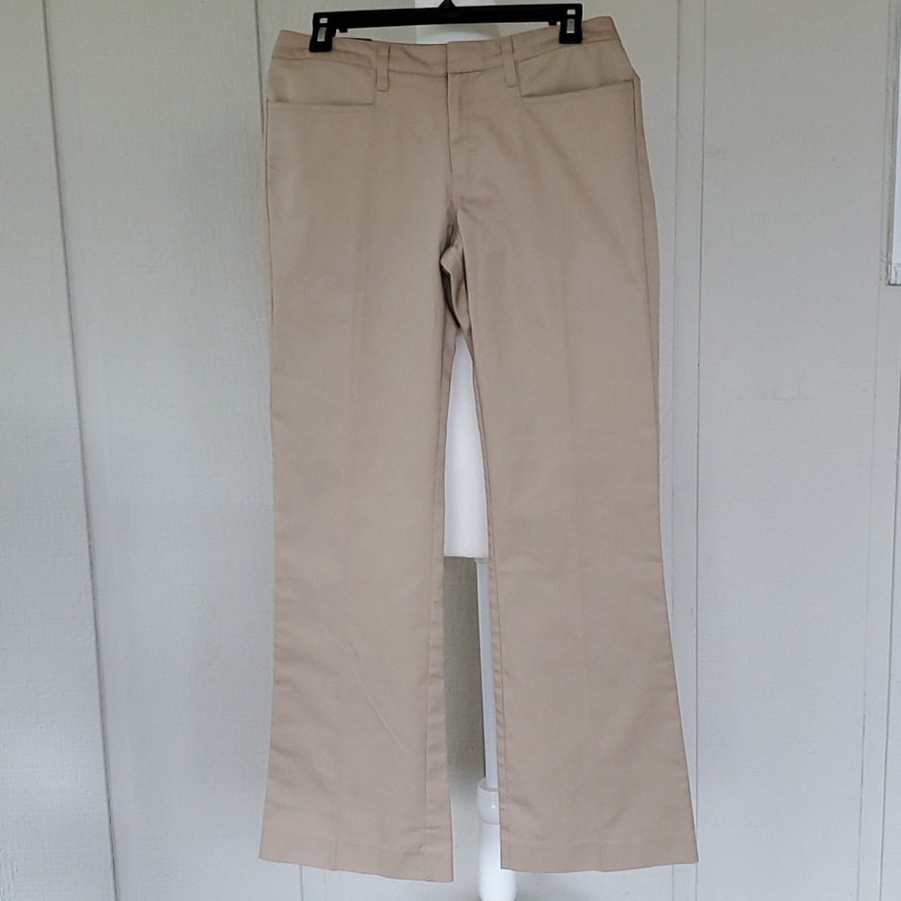 Juniors Khaki School Uniform Pants 7/8